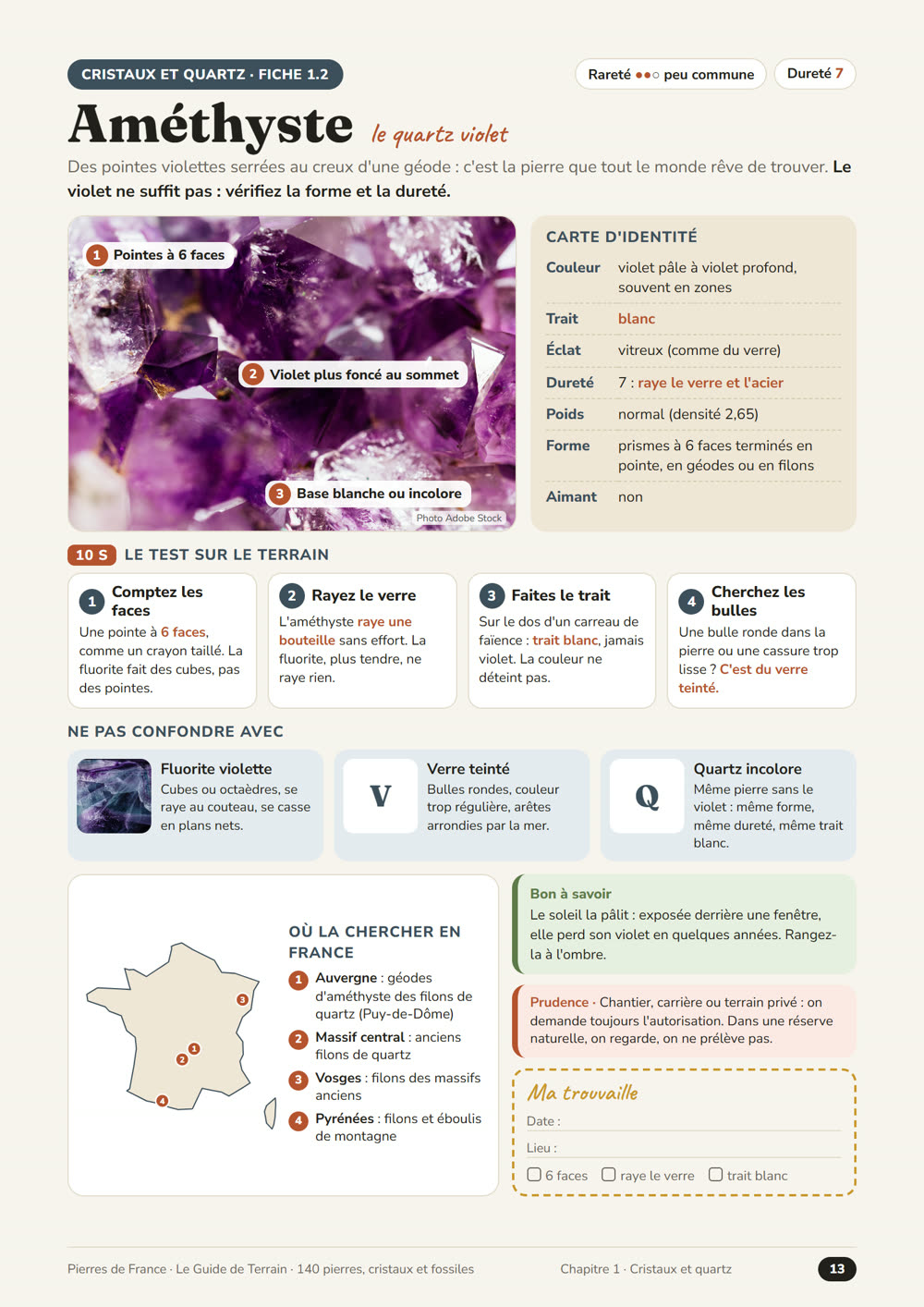 Fiche « Améthyste »